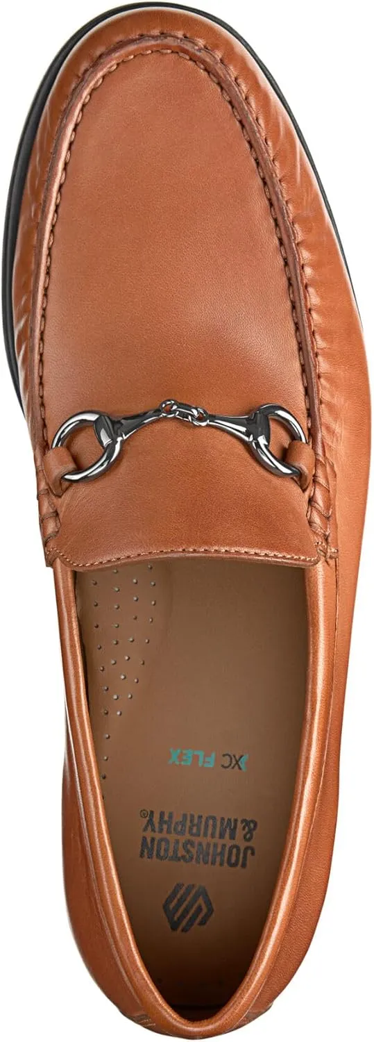Johnston & Murphy Harrison Bit Loafers, Leather Moccasins for Men, Comfortable Men’s Dress Shoes
