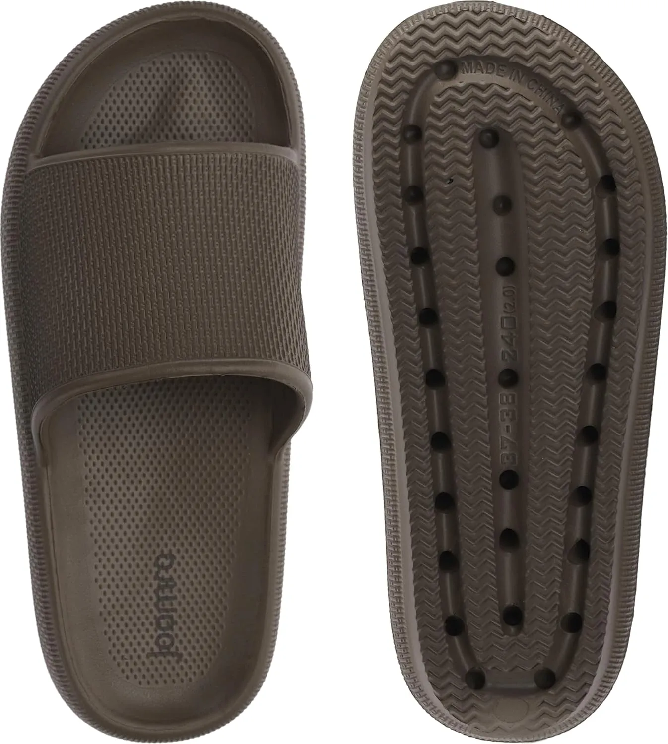 Joomra Pillow Slippers for Women and Men Non Slip Quick Drying Shower Slides Bathroom Sandals | Ultra Cushion | Thick Sole