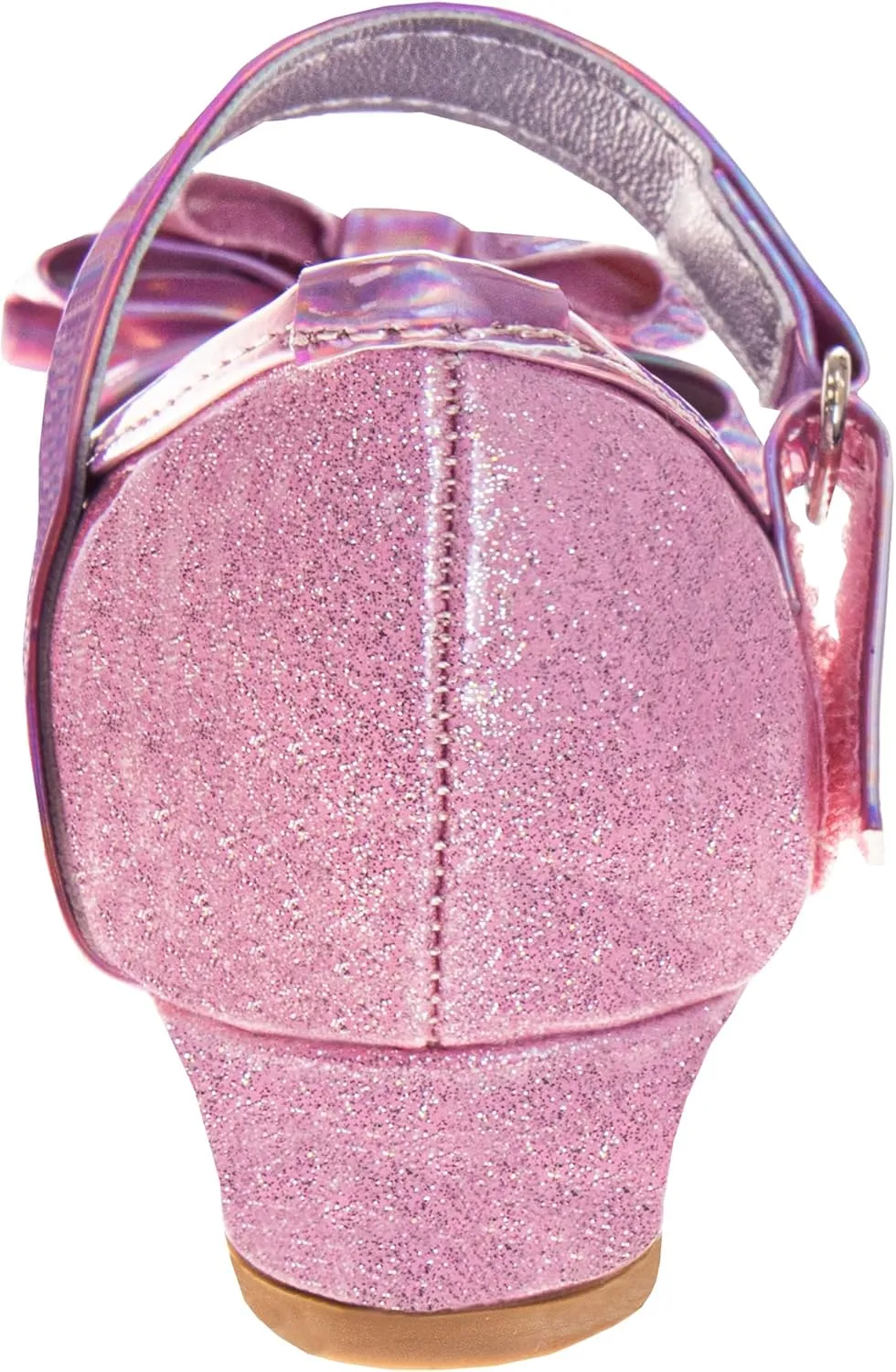 Josmo Girls Sparkly Dress Bow Sandals - Formal Party Wear Shoes