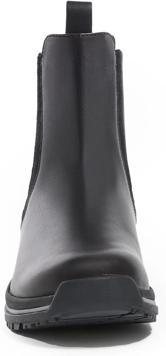 Kerrits Coachella Pull On Waterproof Barn Boot – Easy Care, Slip-On Leather Barn Work Boots, Wide Footbed, 1" Heel