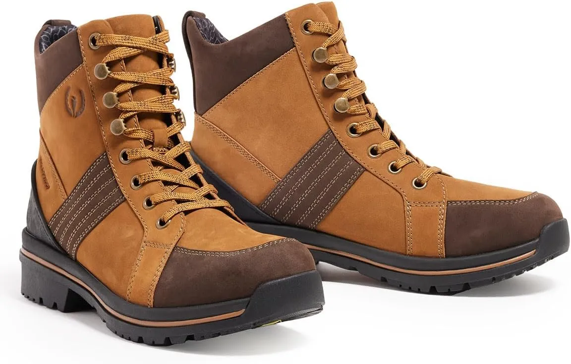 Kerrits Trail Blazer Lace Up Waterproof Barn Boot – Women's Leather Horse Riding & Hiking Boots, Wide Footbed, 1" Heel