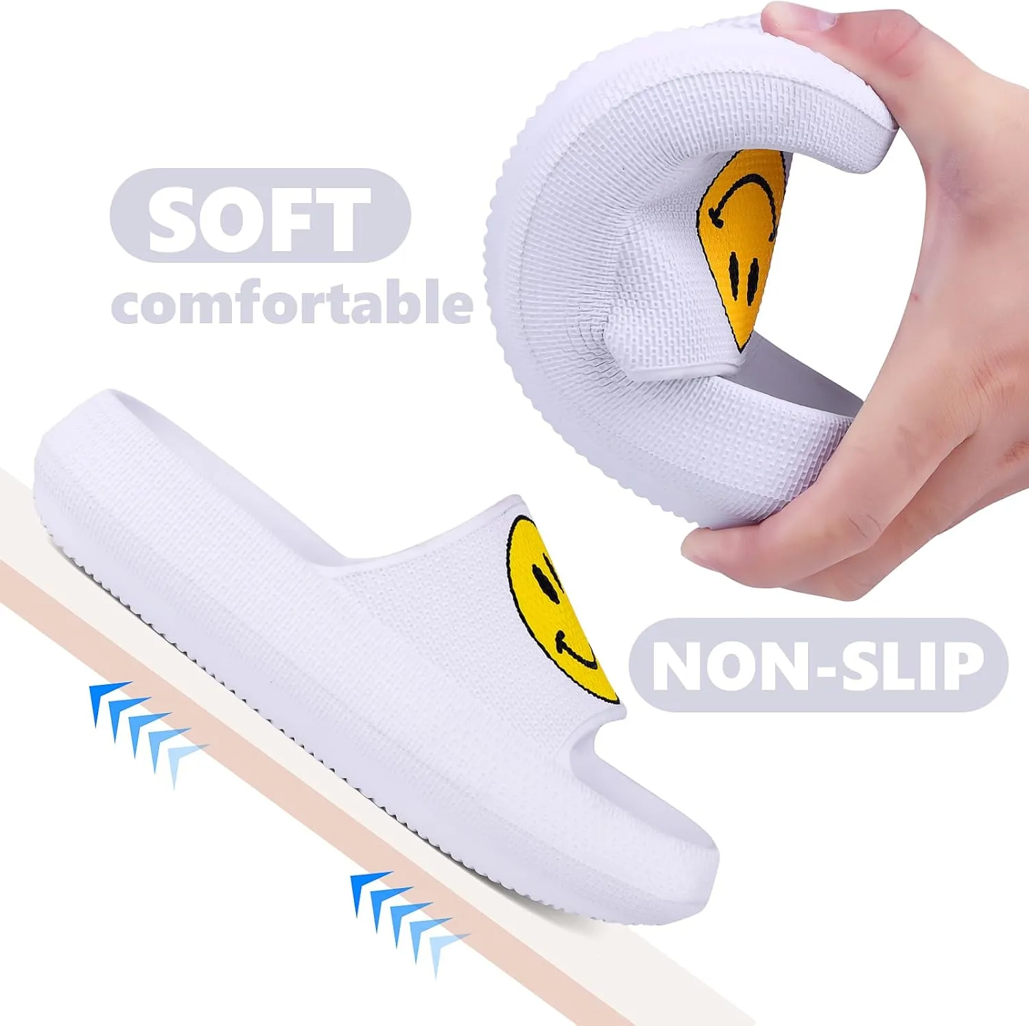 Kids Cloud Slides丨Pillow Sandals for Boys Girls丨Quick Drying Bathroom Shower Sandals丨Summer Beach Pool Slippers| Thick Sole Non-Slip