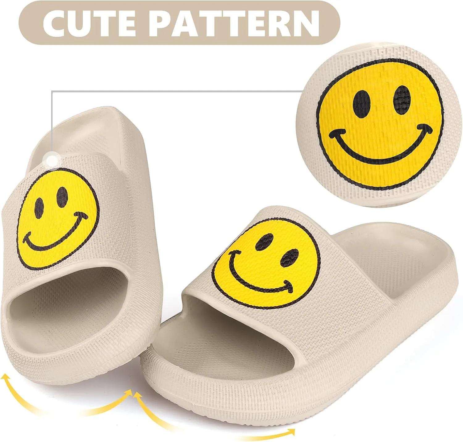 Kids Cloud Slides丨Pillow Sandals for Boys Girls丨Quick Drying Bathroom Shower Sandals丨Summer Beach Pool Slippers| Thick Sole Non-Slip