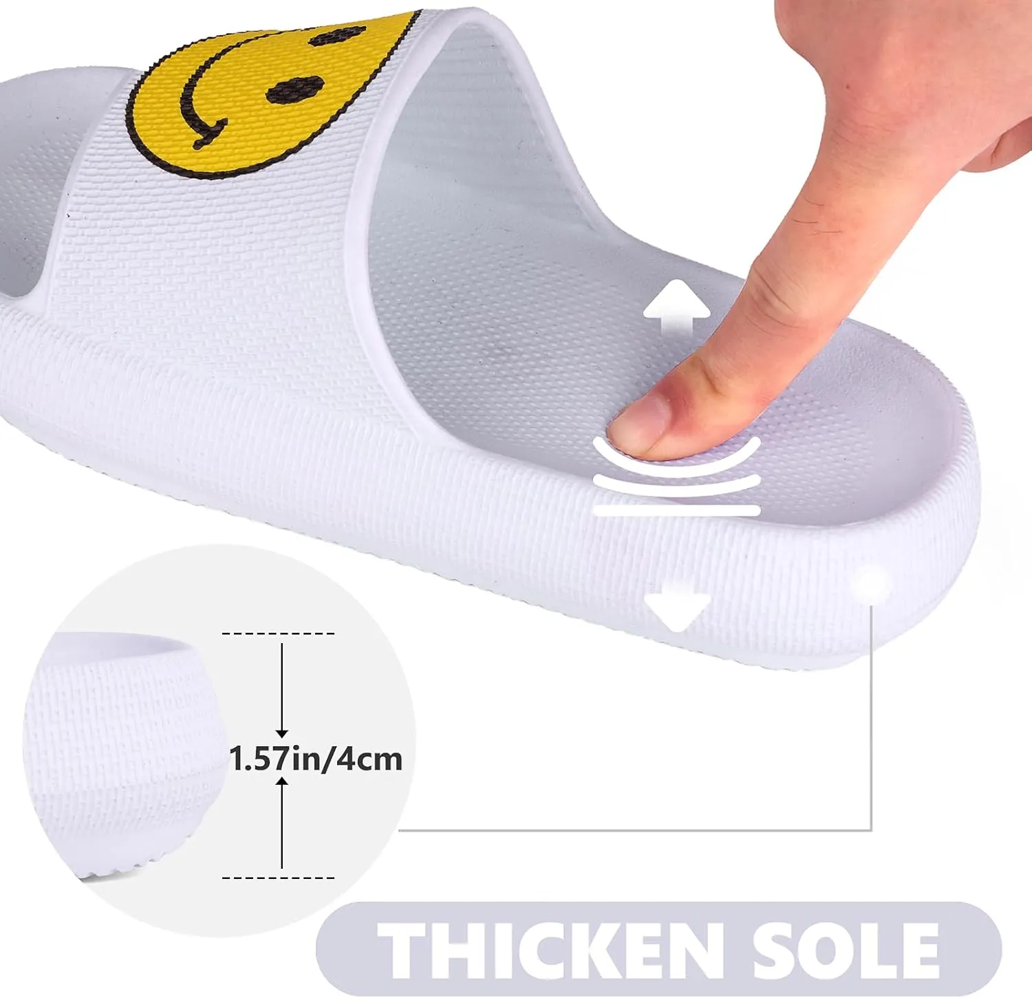 Kids Cloud Slides丨Pillow Sandals for Boys Girls丨Quick Drying Bathroom Shower Sandals丨Summer Beach Pool Slippers| Thick Sole Non-Slip