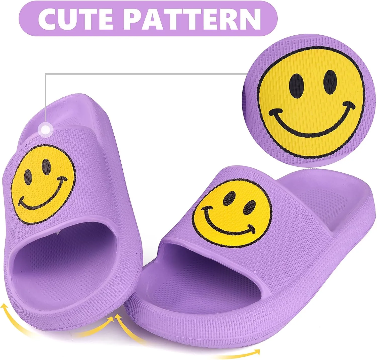 Kids Cloud Slides丨Pillow Sandals for Boys Girls丨Quick Drying Bathroom Shower Sandals丨Summer Beach Pool Slippers| Thick Sole Non-Slip