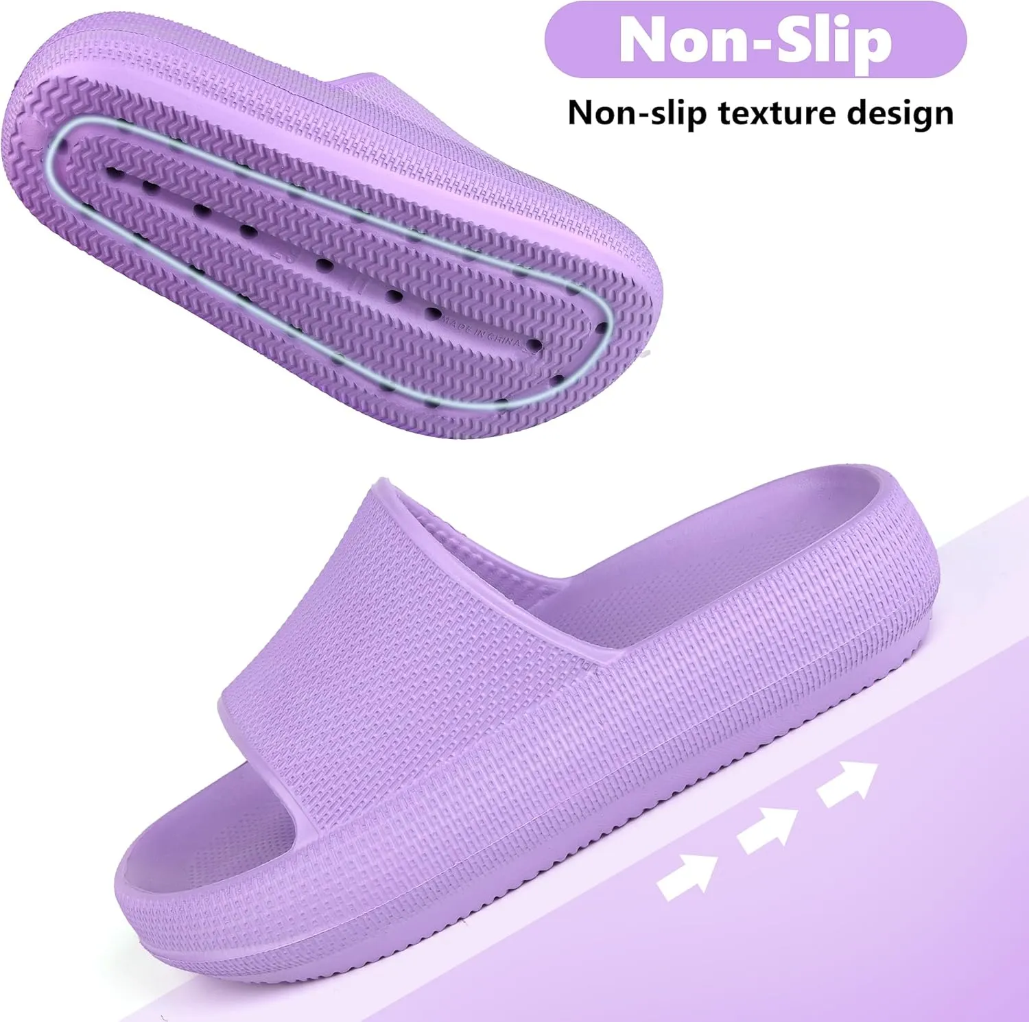 Kids Cloud Slides丨Pillow Sandals for Boys Girls丨Quick Drying Bathroom Shower Sandals丨Summer Beach Pool Slippers| Thick Sole Non-Slip