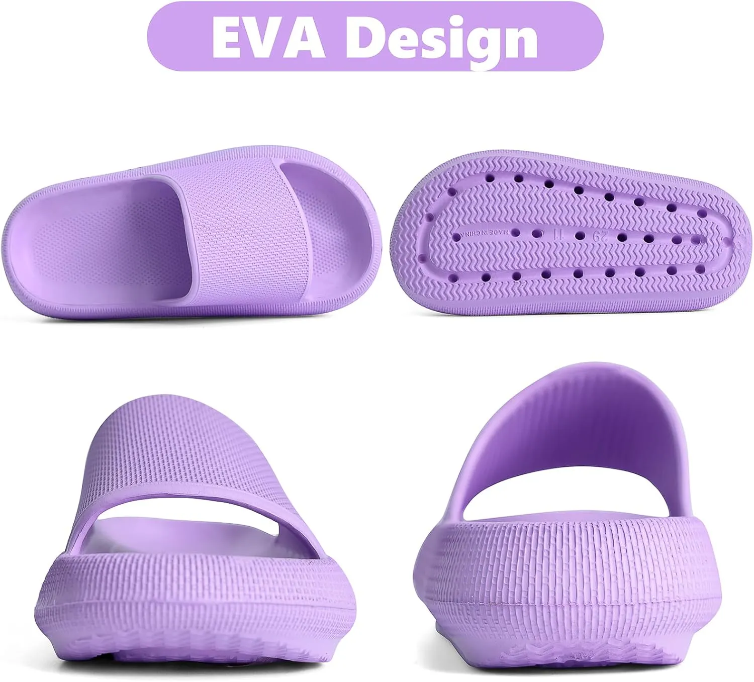Kids Cloud Slides丨Pillow Sandals for Boys Girls丨Quick Drying Bathroom Shower Sandals丨Summer Beach Pool Slippers| Thick Sole Non-Slip