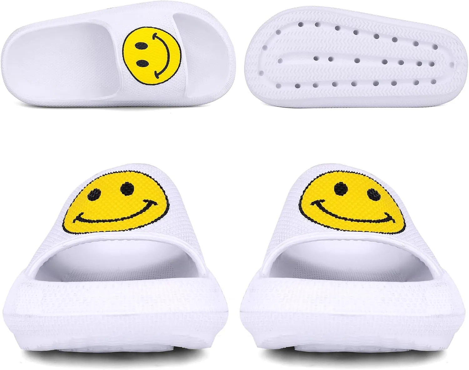 Kids Cloud Slides丨Pillow Sandals for Boys Girls丨Quick Drying Bathroom Shower Sandals丨Summer Beach Pool Slippers| Thick Sole Non-Slip