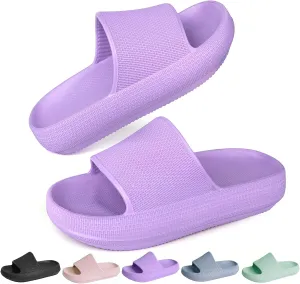 Kids Cloud Slides丨Pillow Sandals for Boys Girls丨Quick Drying Bathroom Shower Sandals丨Summer Beach Pool Slippers| Thick Sole Non-Slip