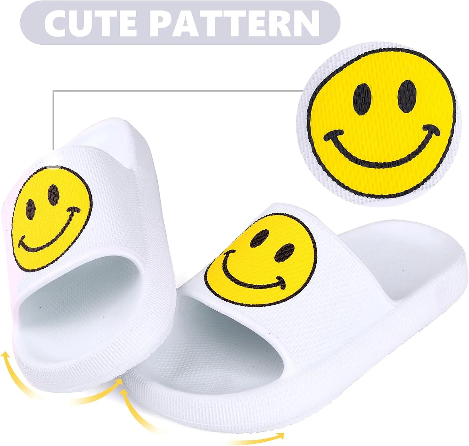 Kids Cloud Slides丨Pillow Sandals for Boys Girls丨Quick Drying Bathroom Shower Sandals丨Summer Beach Pool Slippers| Thick Sole Non-Slip