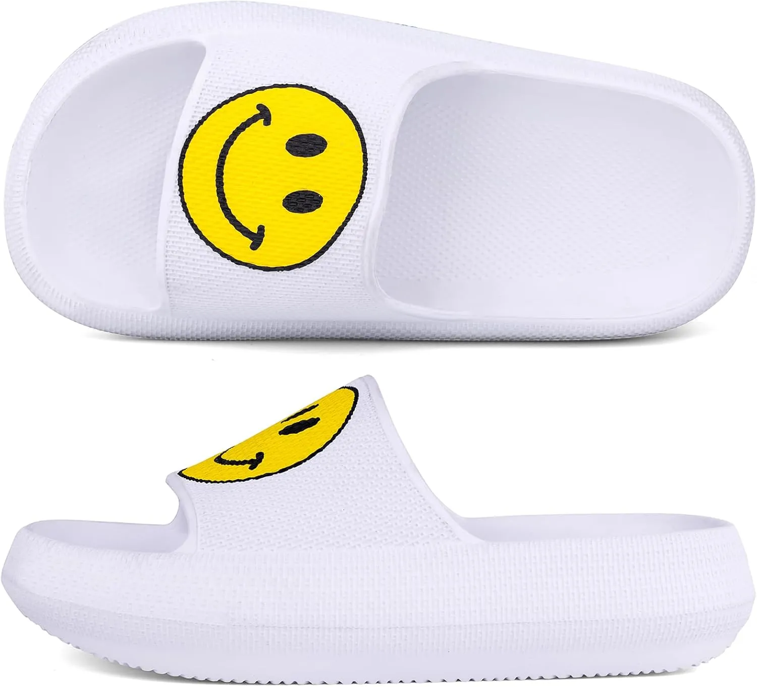 Kids Cloud Slides丨Pillow Sandals for Boys Girls丨Quick Drying Bathroom Shower Sandals丨Summer Beach Pool Slippers| Thick Sole Non-Slip