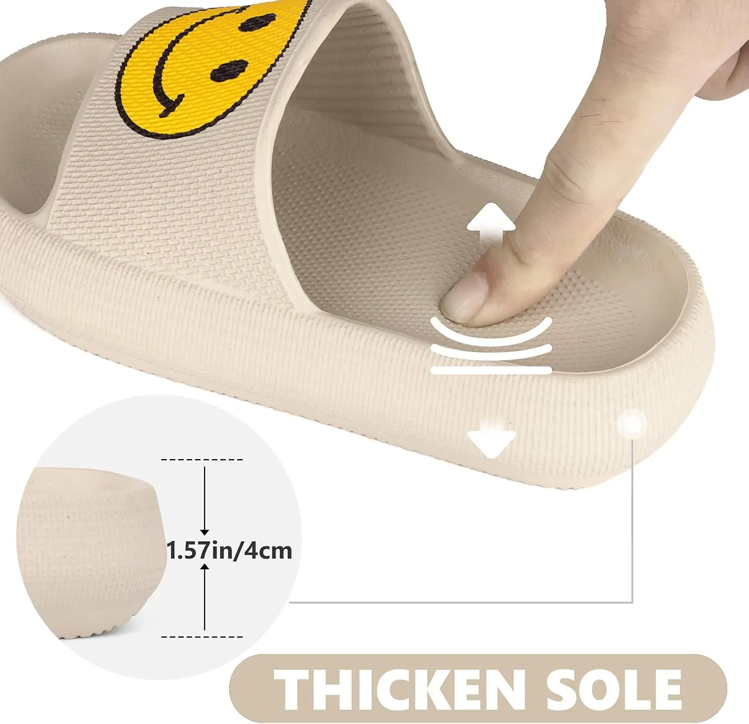 Kids Cloud Slides丨Pillow Sandals for Boys Girls丨Quick Drying Bathroom Shower Sandals丨Summer Beach Pool Slippers| Thick Sole Non-Slip