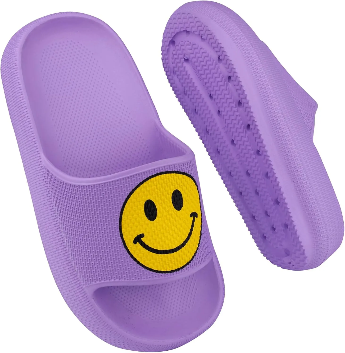 Kids Cloud Slides丨Pillow Sandals for Boys Girls丨Quick Drying Bathroom Shower Sandals丨Summer Beach Pool Slippers| Thick Sole Non-Slip