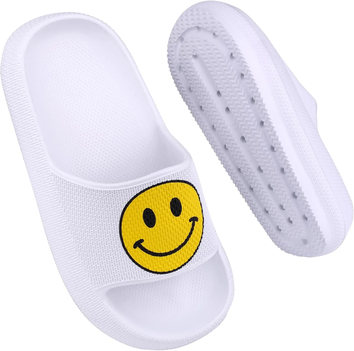 Kids Cloud Slides丨Pillow Sandals for Boys Girls丨Quick Drying Bathroom Shower Sandals丨Summer Beach Pool Slippers| Thick Sole Non-Slip