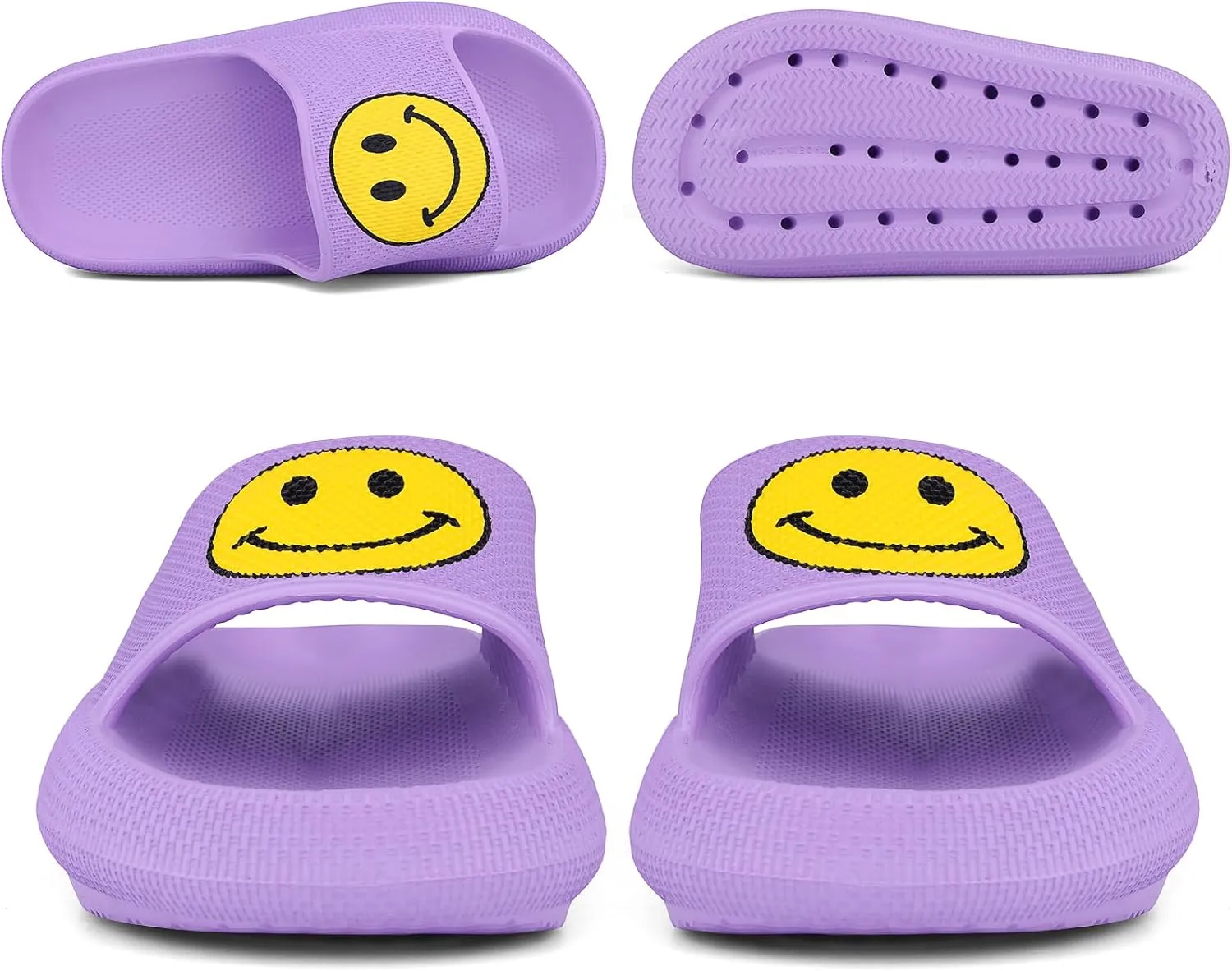 Kids Cloud Slides丨Pillow Sandals for Boys Girls丨Quick Drying Bathroom Shower Sandals丨Summer Beach Pool Slippers| Thick Sole Non-Slip