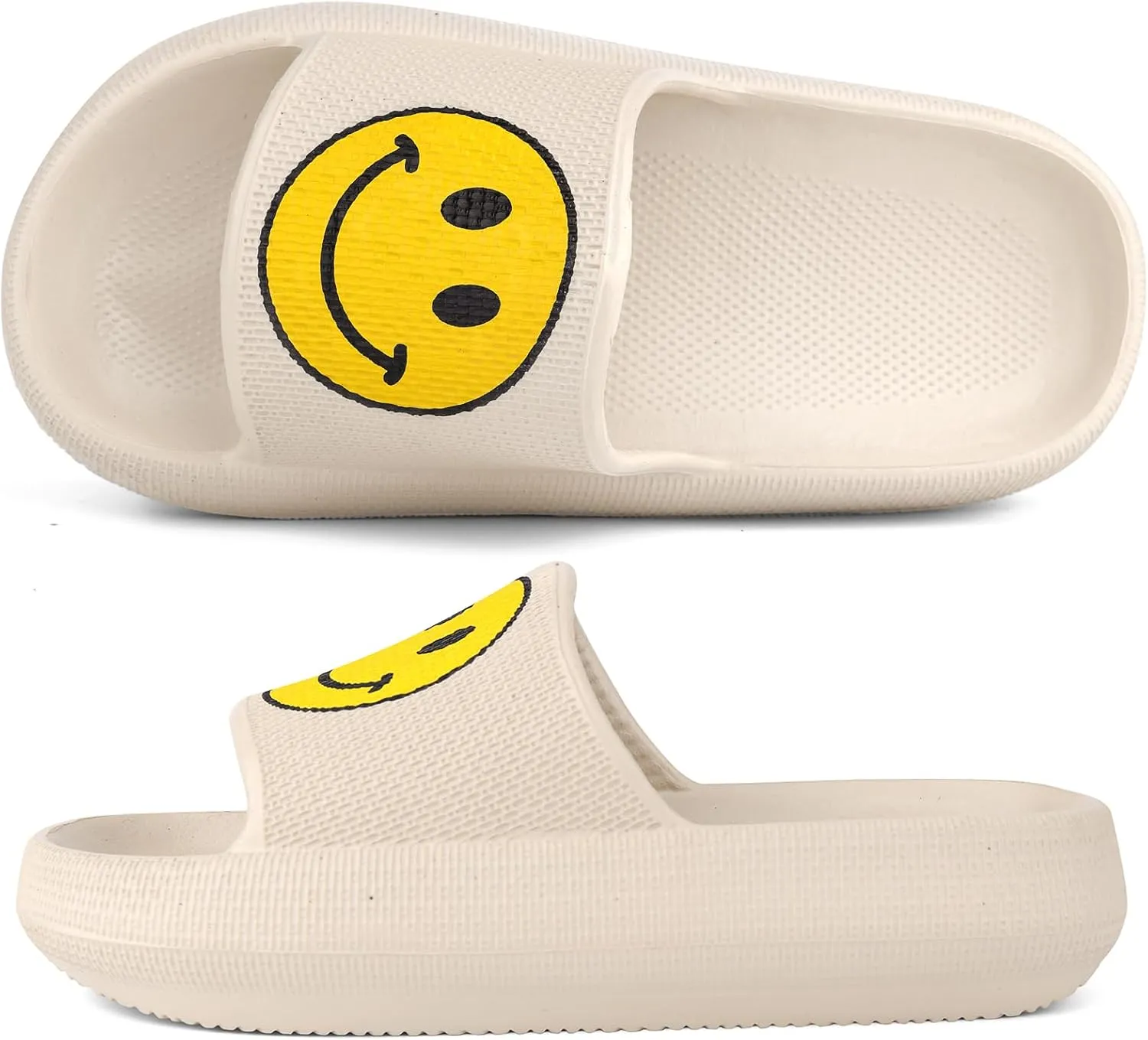 Kids Cloud Slides丨Pillow Sandals for Boys Girls丨Quick Drying Bathroom Shower Sandals丨Summer Beach Pool Slippers| Thick Sole Non-Slip