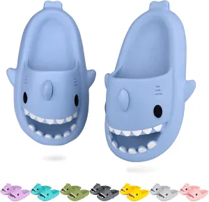 Kids Shark Cloud Slides | Toddler Boys Girls Shower Slippers | Boys Girls Cute Cartoon Fish Flip Flops | Beach Pool Home Sandals | Quick Dry Non-Slip