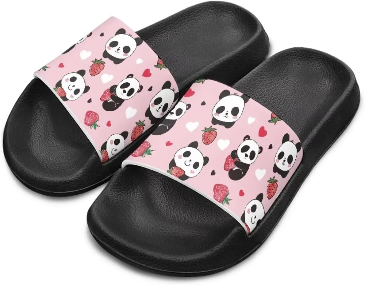 Kids Shower Slides丨Animal Graphic Sandals for Girls丨Quick Drying Bathroom Shower Sandals丨Summer Beach Pool Slippers| Thick Sole Non-Slip
