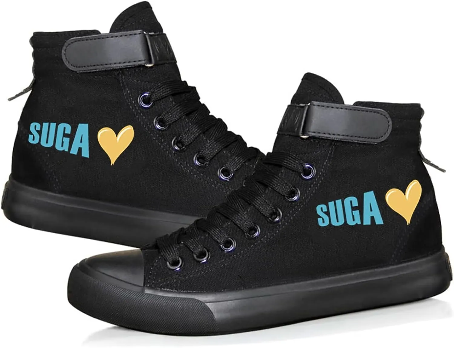 Kpop Album Dynamite Merch Jungkook Shoe Cartoon Image Jimin Sneakers J-Hope Rap Monster Jin SUGA V High-Top Canvas Shoes