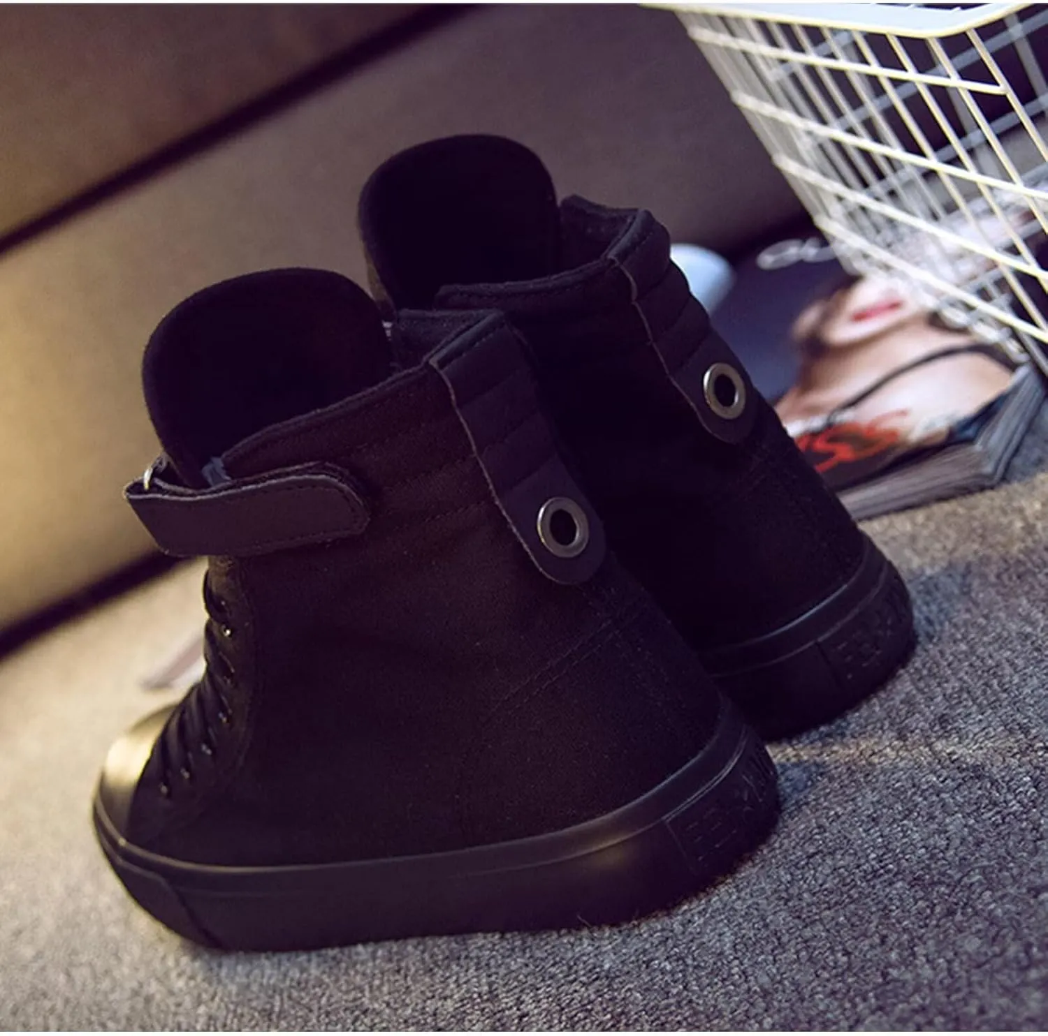 Kpop Album Dynamite Merch Jungkook Shoe Cartoon Image Jimin Sneakers J-Hope Rap Monster Jin SUGA V High-Top Canvas Shoes