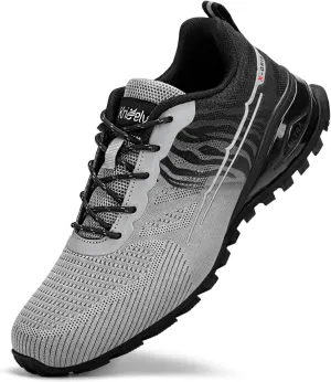 Kricely Men's Trail Running Shoes Fashion Walking Hiking Sneakers for Men Tennis Cross Training Shoe Outdoor Snearker Mens Casual Workout Footwear