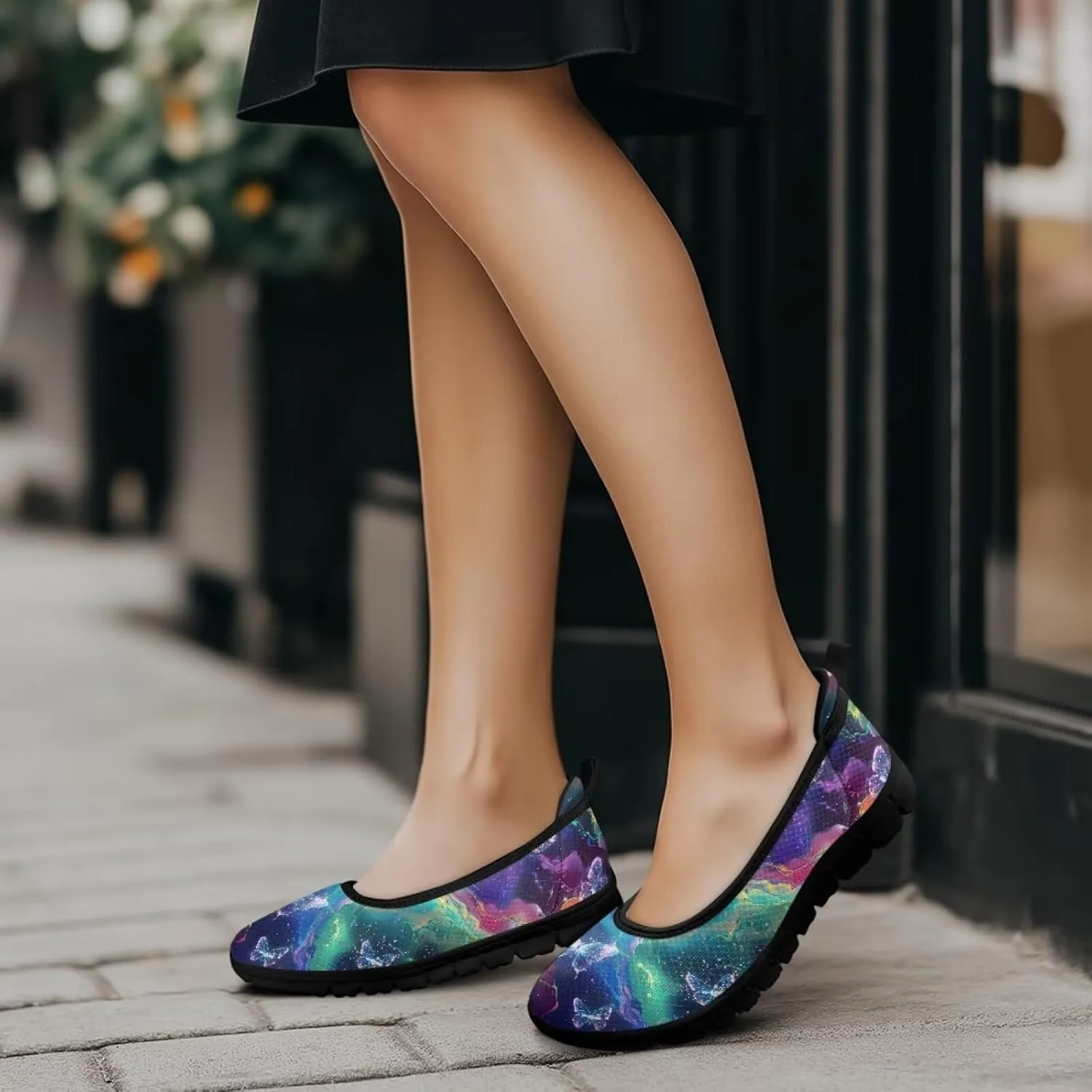 Ladies Slip on Loafer Shoes Womens Flats Shoes Ballet Pregnant Women Work Casual Comfortable