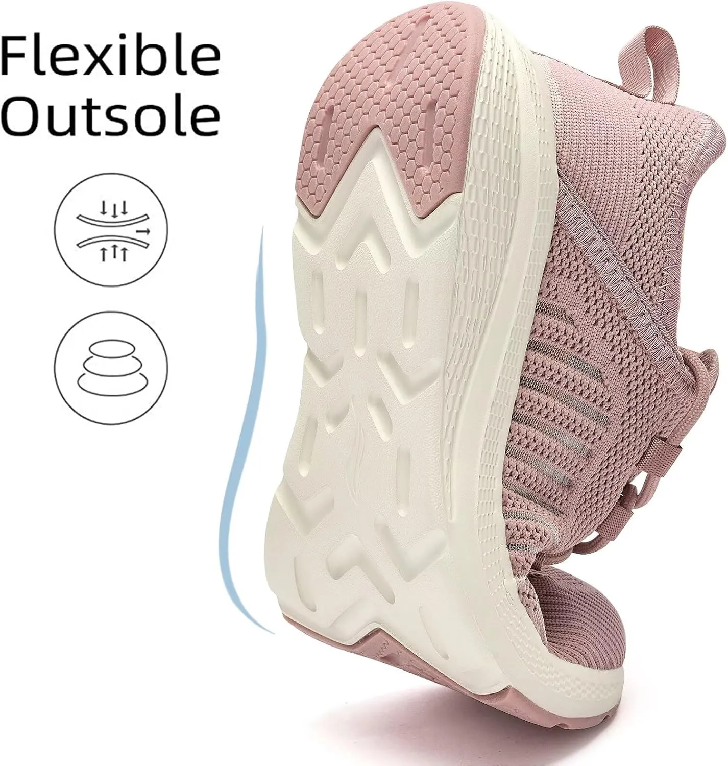 Lamincoa Women Slip on Walking Sneakers Non Slip Running Shoes Lightweight Sport Gym Casual Shoes Workout Tennis Sneakers for Women