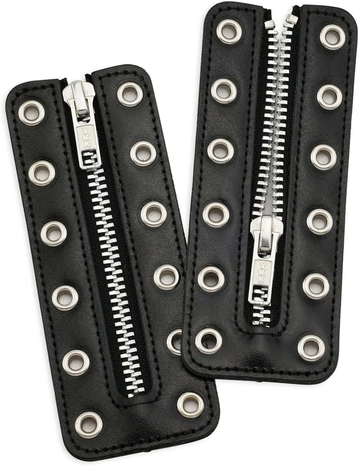 Leather Lace-in Boot Zipper Inserts for All Brands, Tieless Shoe Laces