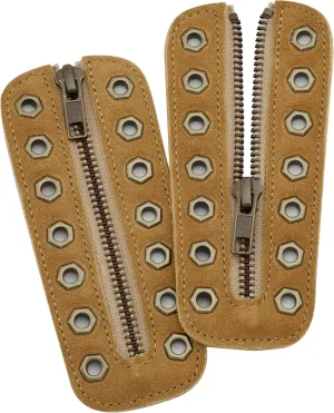 Leather Lace-in Boot Zipper Inserts for All Brands, Tieless Shoe Laces