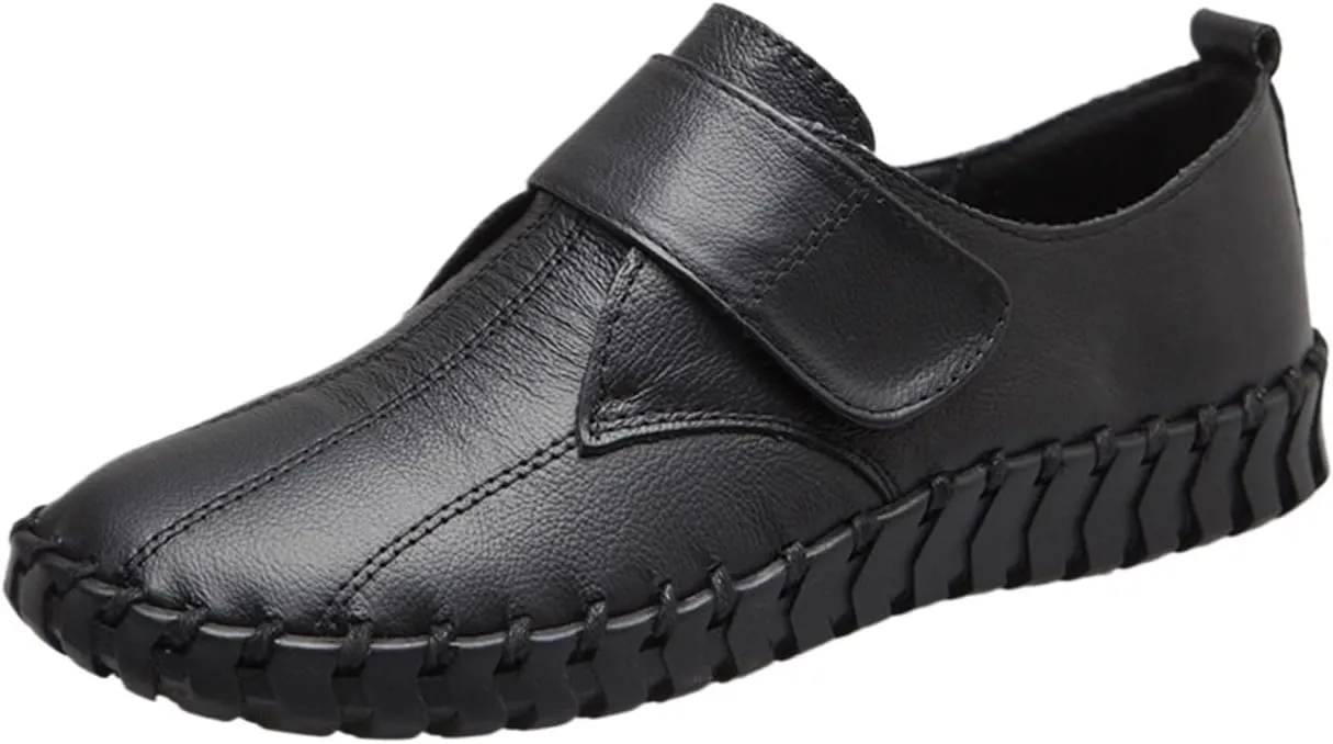Loafers for Women Comfortable Genuine Leather Slip-On Flats for Women Spring Fashion Emerald Green Shoes