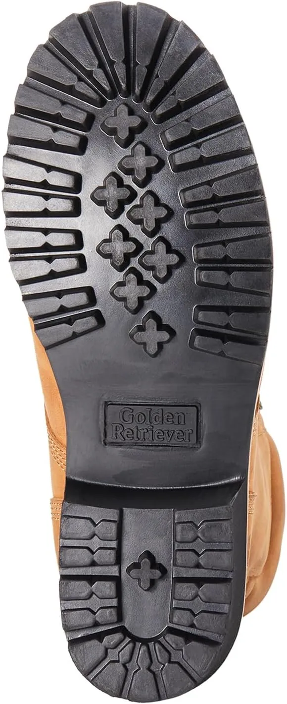 Logger boots for men Waterproof Composite Toe 9" height Crazy Hourse Leather Slip and Oil Resistant Goodyear Welt Logger Boots G81594