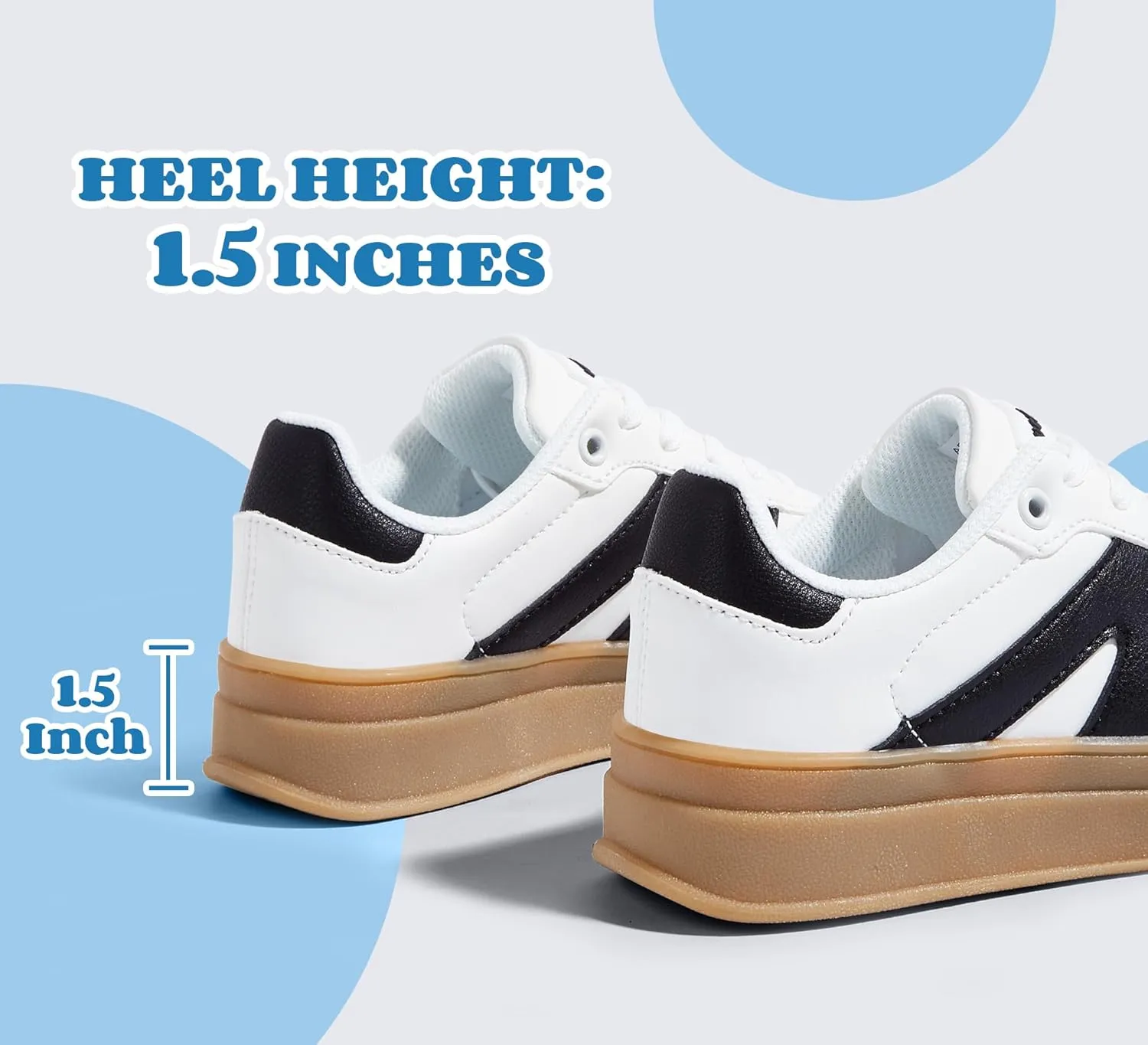 LUCKY STEP Boys Girls Platform Sneakers Fashion Casual Non Slip Walking Shoes Classic Retro Tennis Sneaker for Big Kids
