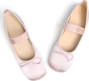 LUXINYU Flats for Women Dressy Square Toe Ankle Strap Mary Jane Shoes Casual Slip On Flats Comfortable Ballet Flats