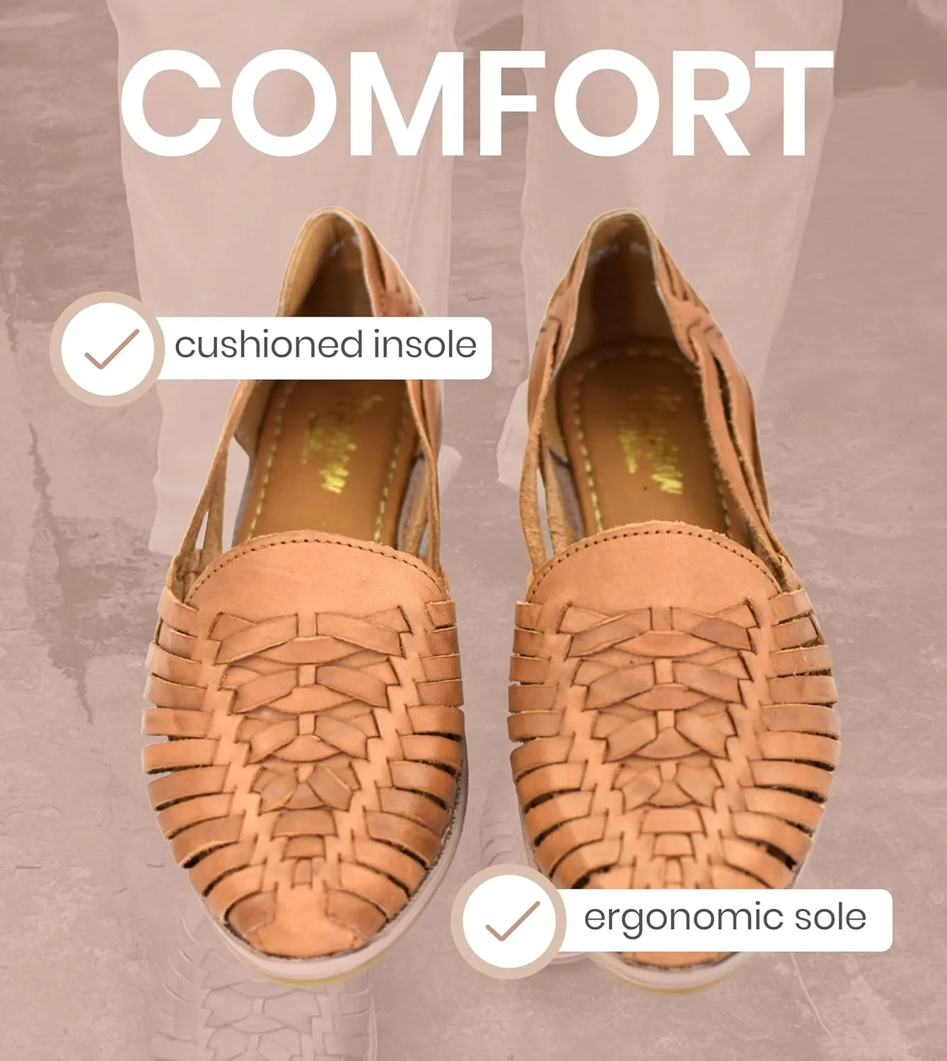 Macarena Collection Womens Shoes Leather Sandals for Women | Huarache Handmade Mexican Sandals Women | Comfortable & Stylish Womens Sandals 2206