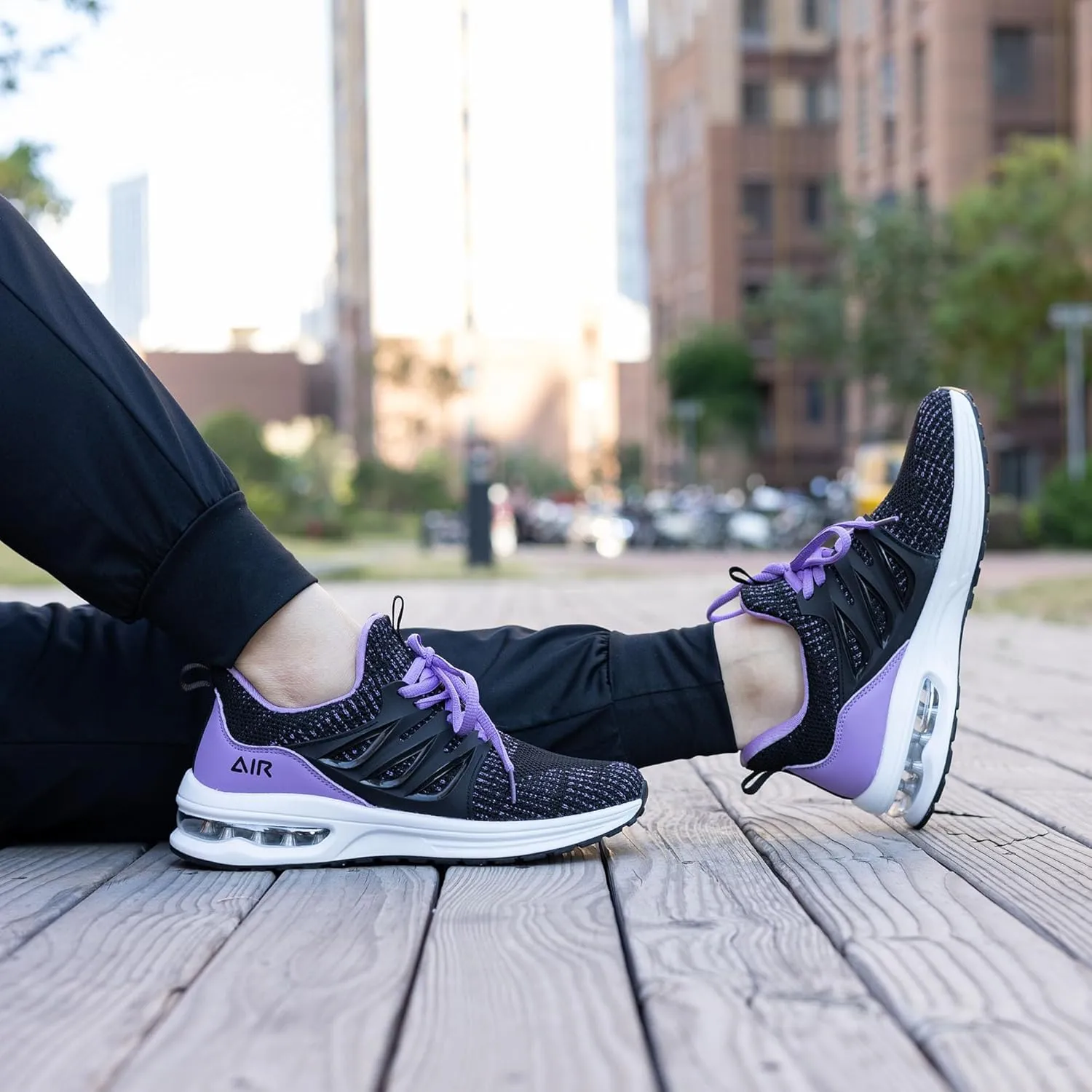 MAFEKE Womens Air Running Shoes Tennis Walking Sneakers Athletic Sport Shoes Lightweight Slip On Footwear for Gym Jogging Size 5.5-11