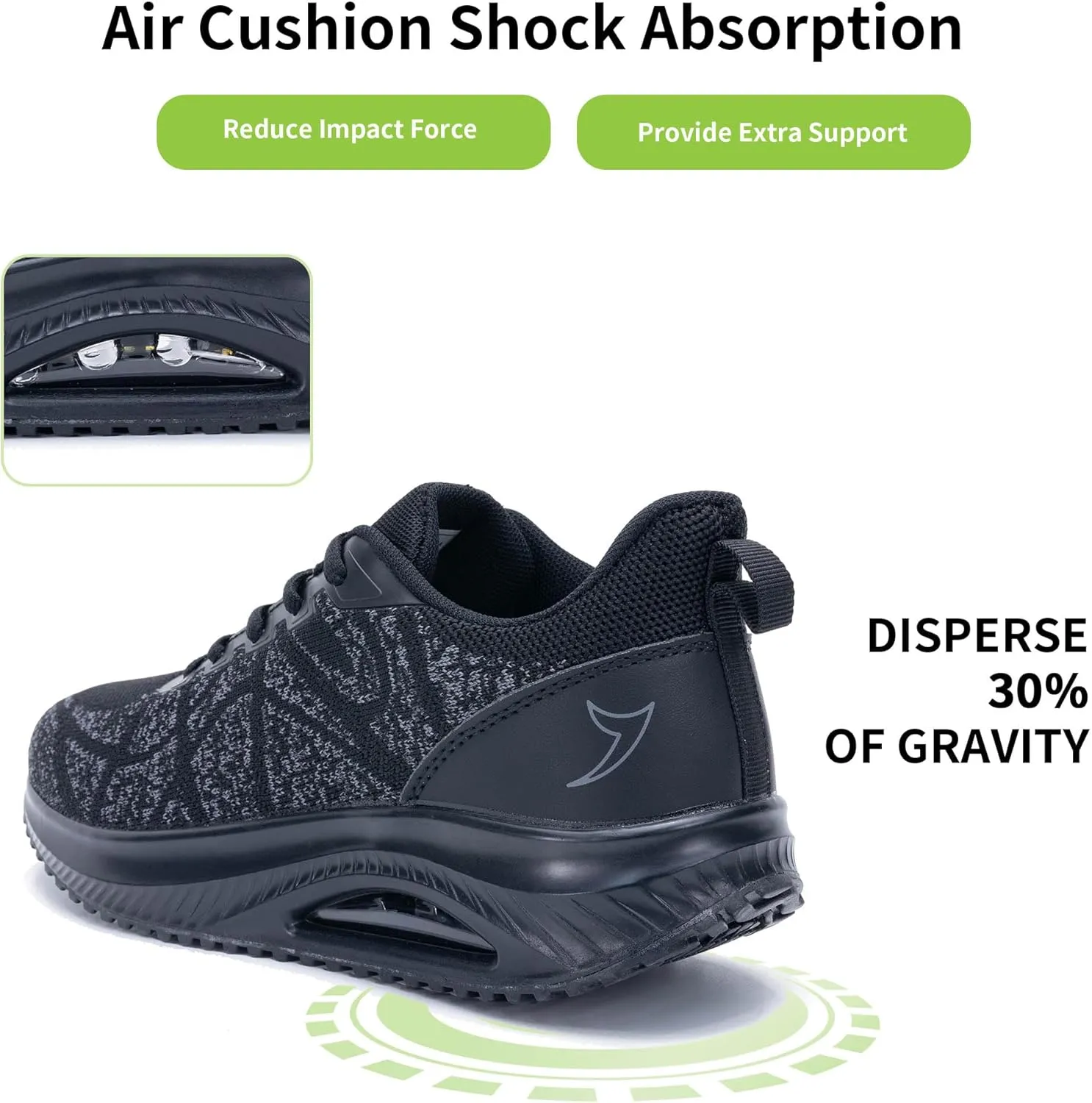 MAFEKE Womens Walking Shoes with Arch Support, Air Tennis Orthotic Fashion Sneakers for Plantar Fasciitis Pain Relief Size 5.5-11