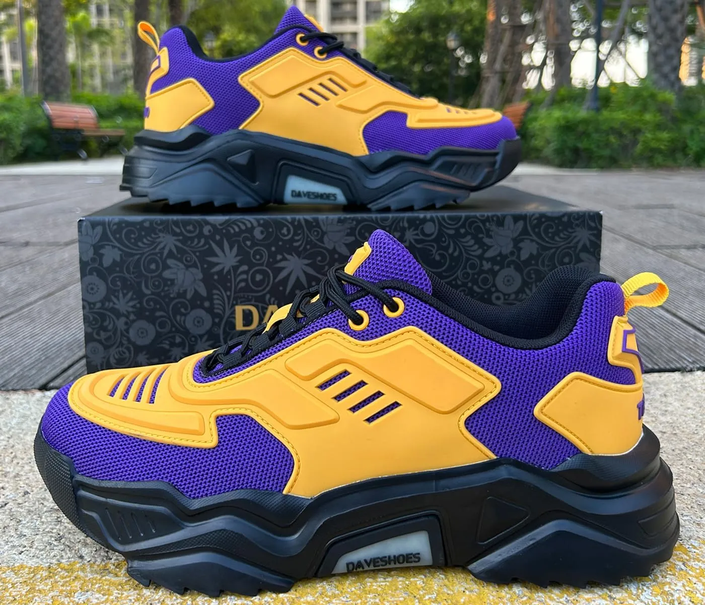 Mamba 24 Mens Wide Walking Shoes Height Increasing Luxury Mech Sneakers with Latex Insoles Mens Platform Shoes Hiptop Black Running Sport Shoes Male