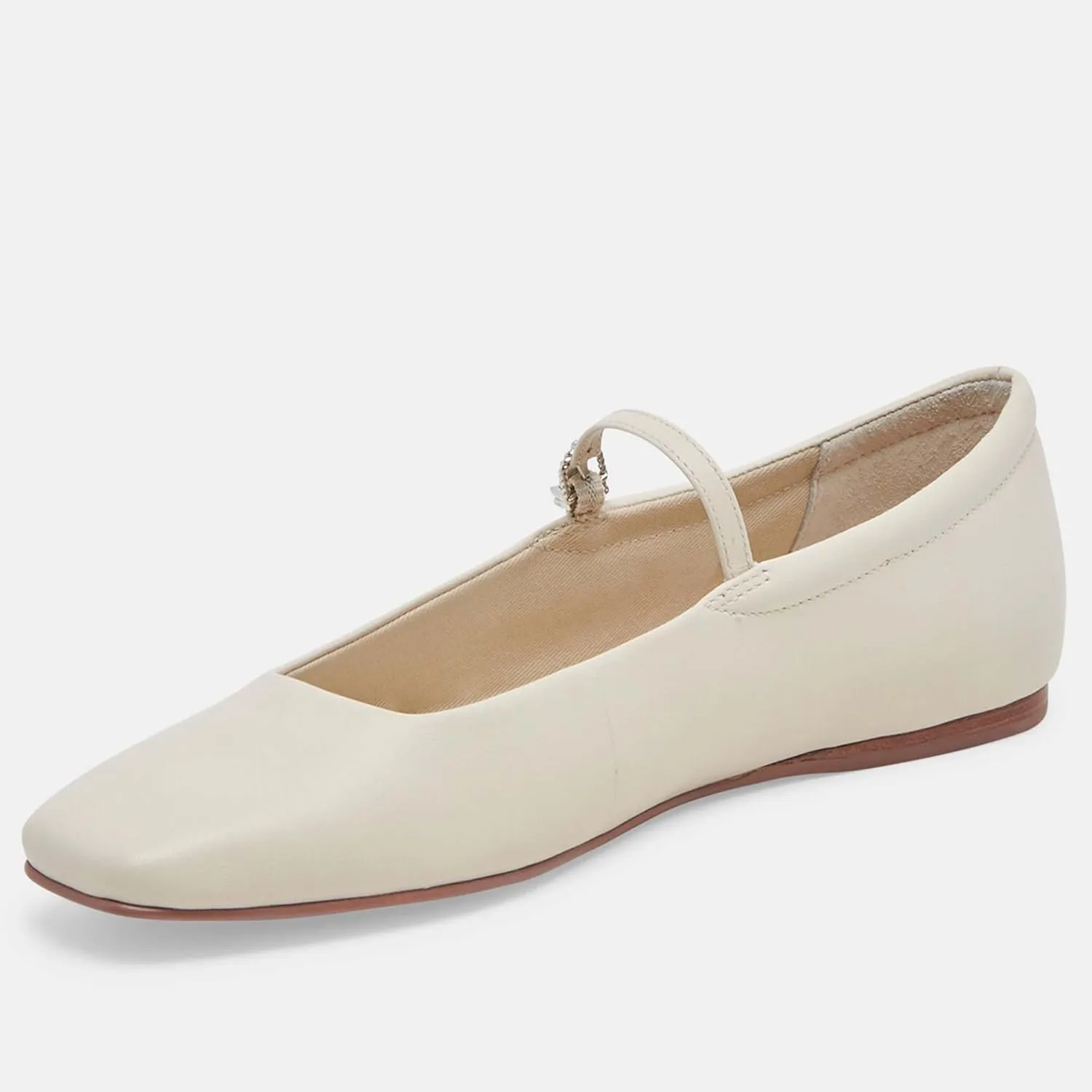 Mary Jane Ballet Flats for Women Casual Square Toe Slip On Flats Comfortable Ankle Buckle Strap Ballerina Shoes
