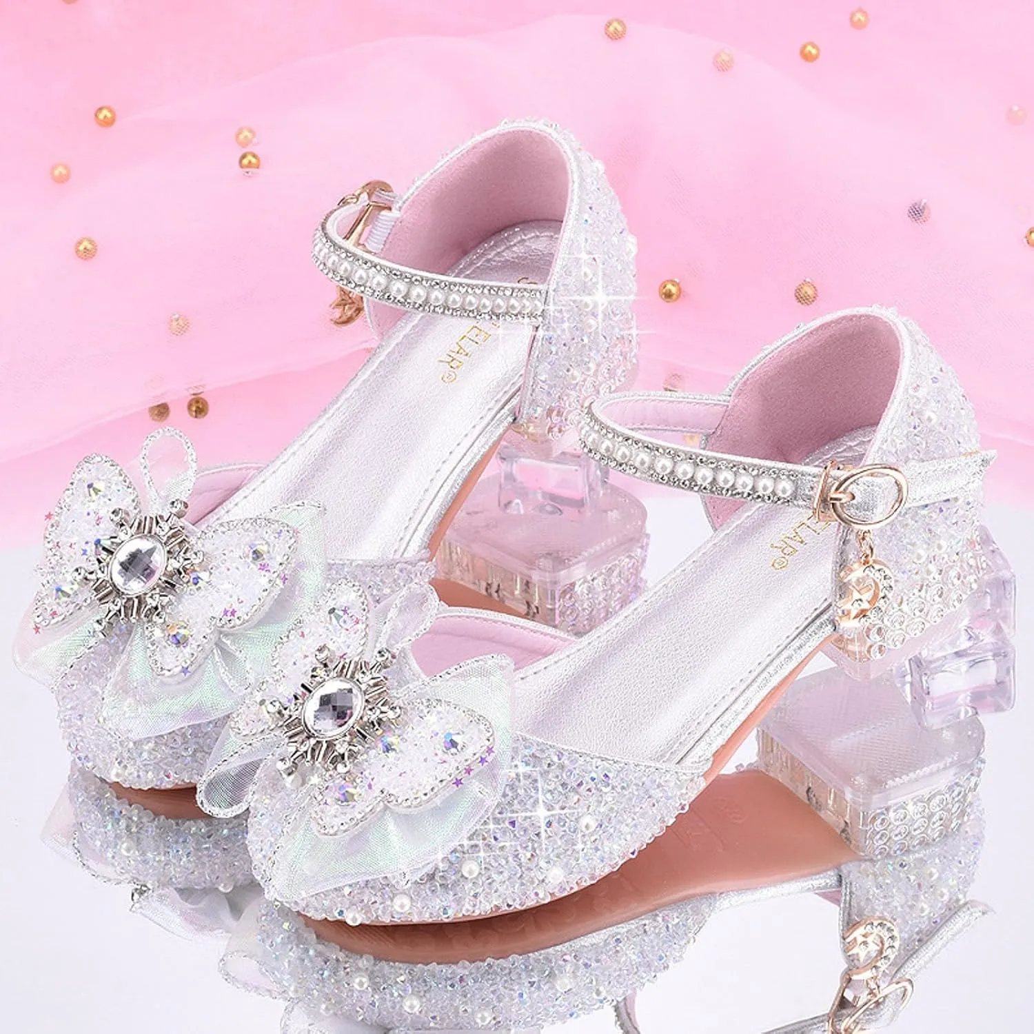 Mary Jane Shoes for Girls Bownot Non Slip Soft Sole Ballet Mary Jane Flats Newborn Infant First Walker Dress Shoes