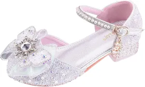 Mary Jane Shoes for Girls Bownot Non Slip Soft Sole Ballet Mary Jane Flats Newborn Infant First Walker Dress Shoes