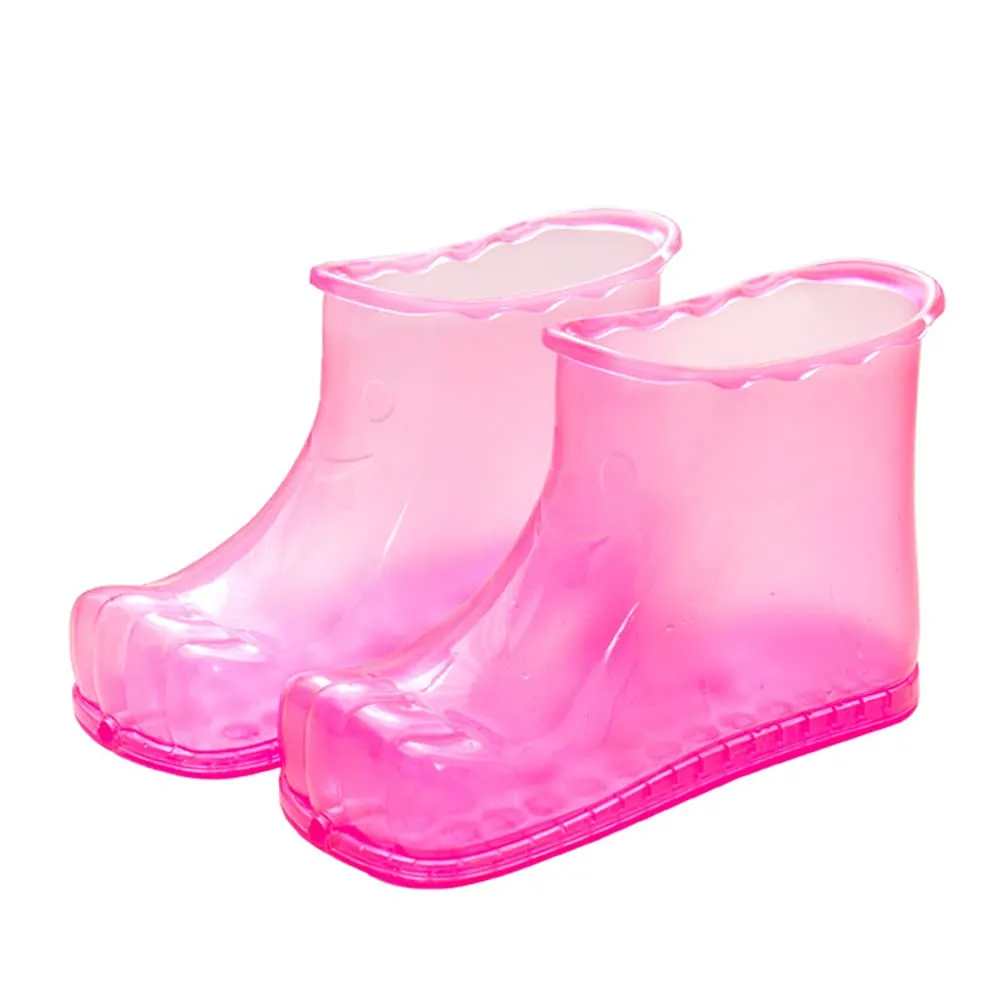 Massage Foot Bath Shoes Tall Footbath Massage Boots PVC Portable Foot Spa Bath Shoes Foot Soak Bucket Foot Bath Bucket Foot Wash Basin, for Circulation and Pain Relief