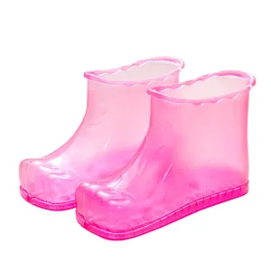 Massage Foot Bath Shoes Tall Footbath Massage Boots PVC Portable Foot Spa Bath Shoes Foot Soak Bucket Foot Bath Bucket Foot Wash Basin, for Circulation and Pain Relief