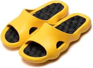 Massage Slippers Shower Slides Sandals Quick Drying Bathroom Sandals Gym Spa Slippers Soft Sole Open Toe House Slippers for Men and Women Massage Shoes Indoor/Outdoor