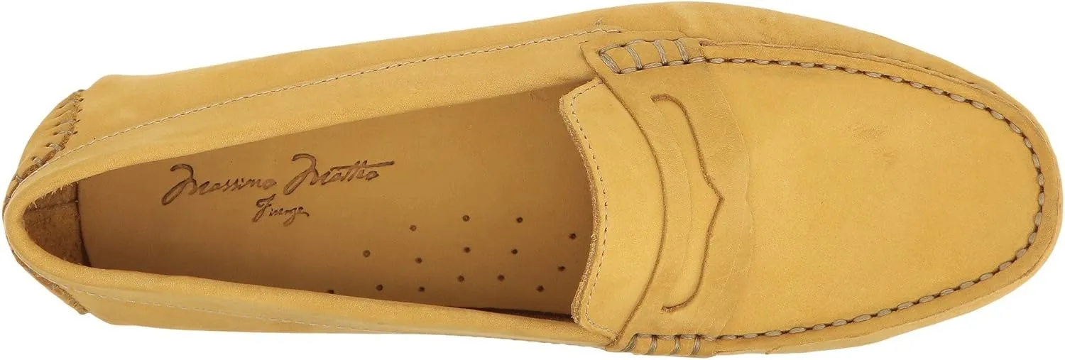 Massimo Matteo Penny Keeper - Loafers for Women - Rich Nubuck - Leather Upper - Cushioned Leather Footbed