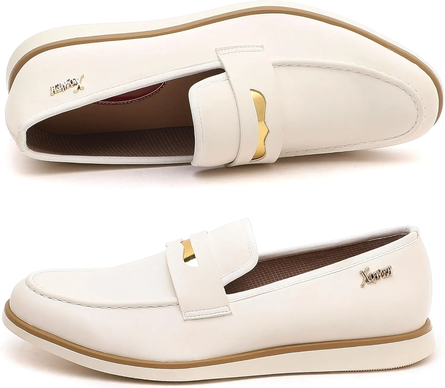 Men's Casual Loafers & Slip On Shoes Daily Commuting Comfortable Canvas Shoes Lightweight Non-Slip Walking Penny Shoes for Men