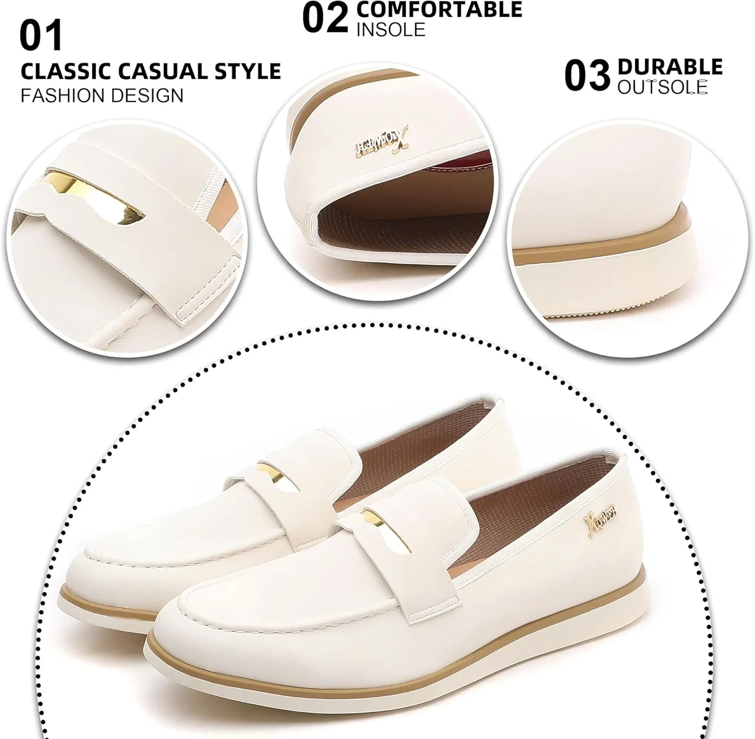 Men's Casual Loafers & Slip On Shoes Daily Commuting Comfortable Canvas Shoes Lightweight Non-Slip Walking Penny Shoes for Men