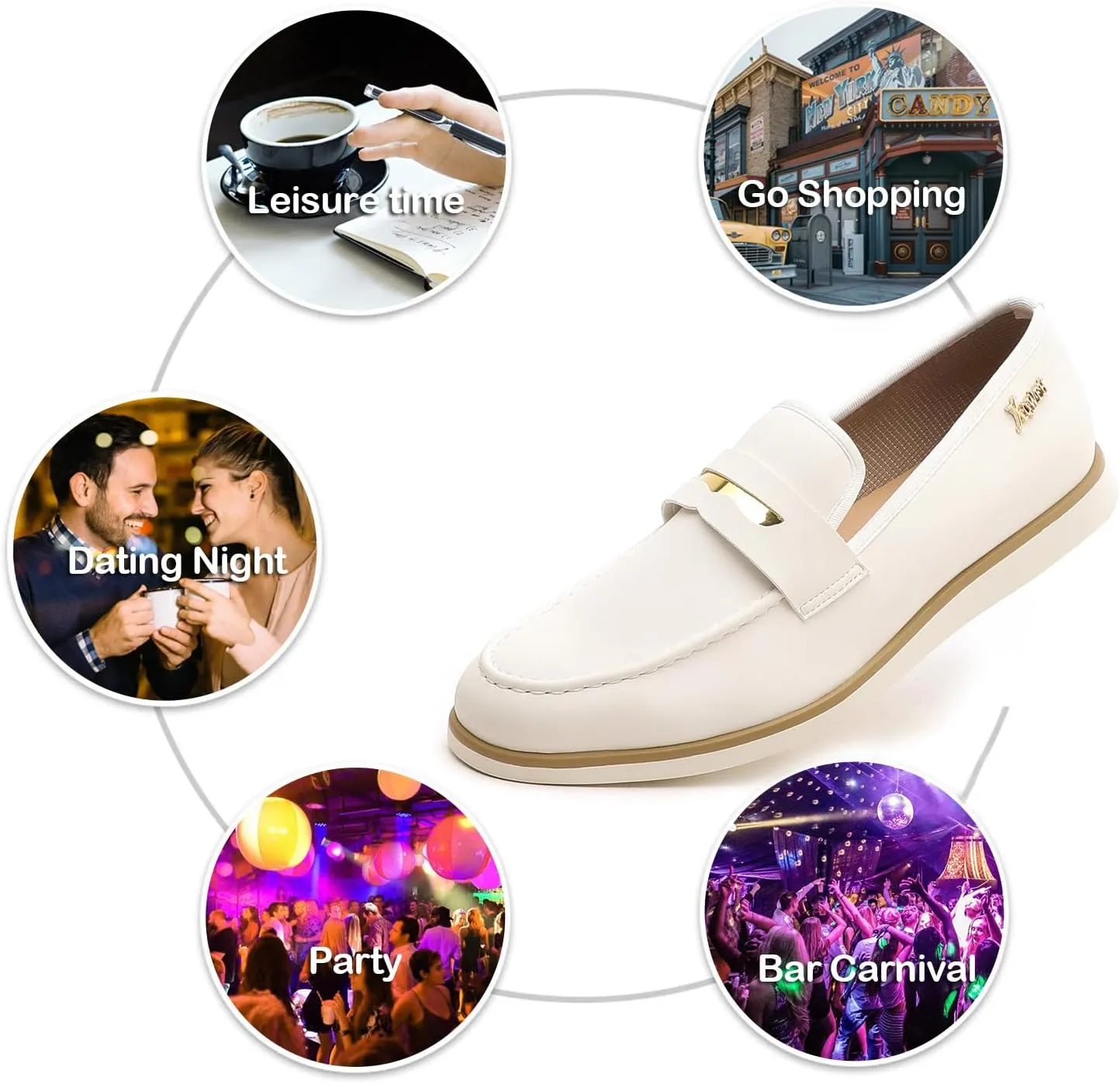 Men's Casual Loafers & Slip On Shoes Daily Commuting Comfortable Canvas Shoes Lightweight Non-Slip Walking Penny Shoes for Men