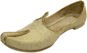 Men's Cream Wedding Shoes Sherwani Punjabi Jutti Traditional Ethnic Flats Mojari Khussa Juti