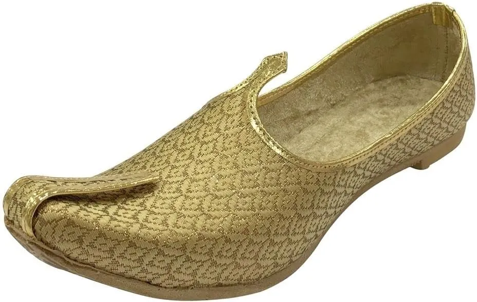 Men's Cream Wedding Shoes Sherwani Punjabi Jutti Traditional Ethnic Flats Mojari Khussa Juti