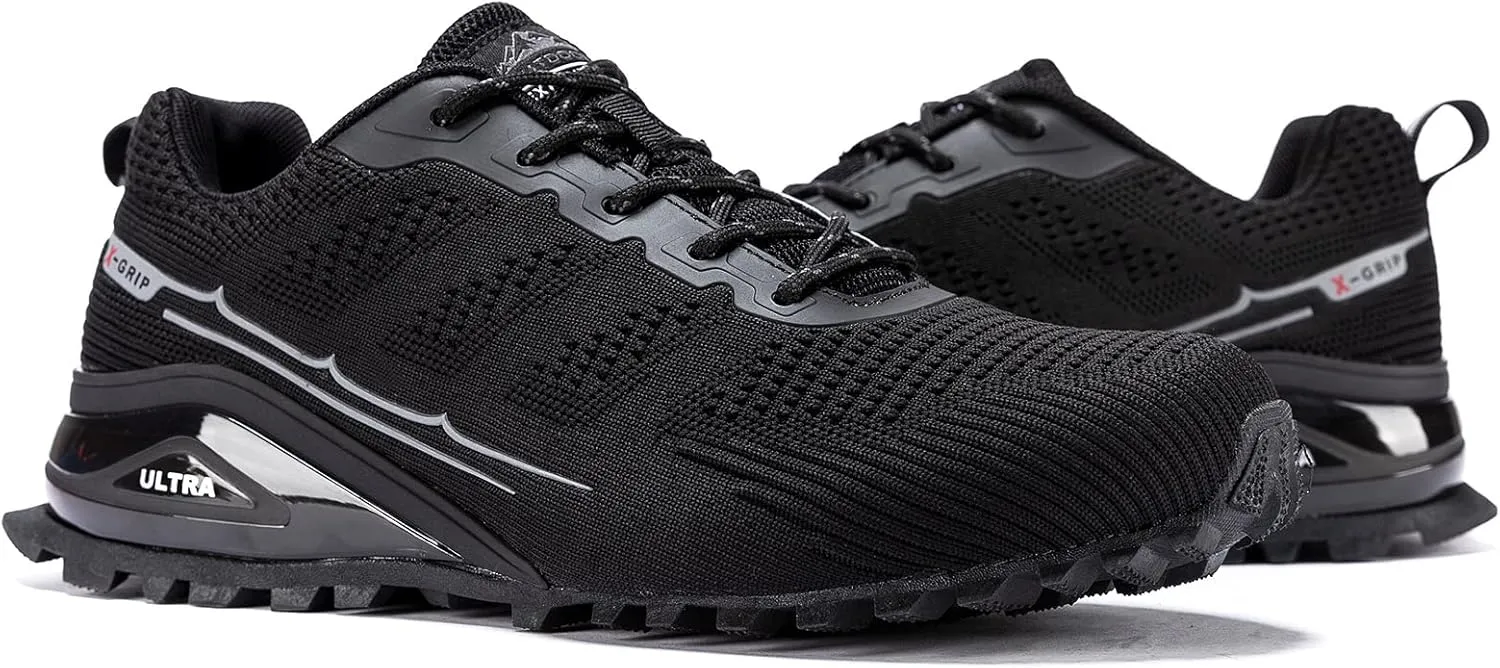 Men's Fashion Sneakers Lightweight Breathable Walking Shoes Tennis Cross Training Shoe Non Slip Trail Running Shoes